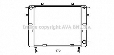 AVA QUALITY COOLING ol2070 -  Радиатор, охлаждение двигателя